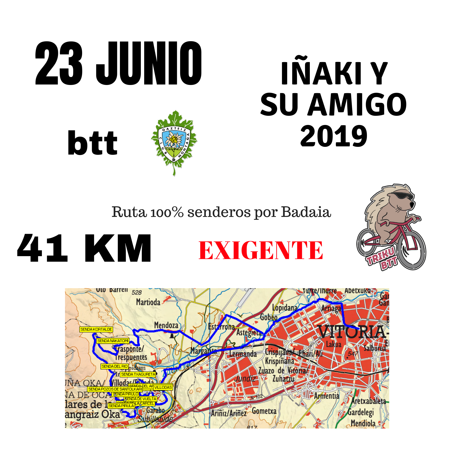 Foto Iñaki y su amigo (Dificultad: exigente) 43 km BTT